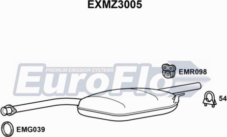 EuroFlo EXMZ3005 - Srednji Ispušni lonac www.molydon.hr