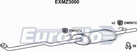 EuroFlo EXMZ3000 - Srednji Ispušni lonac www.molydon.hr