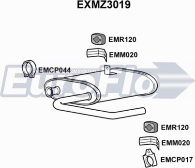 EuroFlo EXMZ3019 - Srednji Ispušni lonac www.molydon.hr