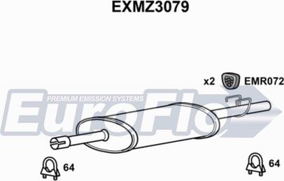 EuroFlo EXMZ3079 - Srednji Ispušni lonac www.molydon.hr