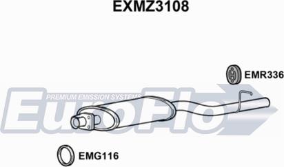 EuroFlo EXMZ3108 - Srednji Ispušni lonac www.molydon.hr