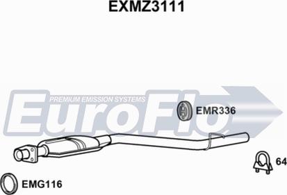 EuroFlo EXMZ3111 - Srednji Ispušni lonac www.molydon.hr