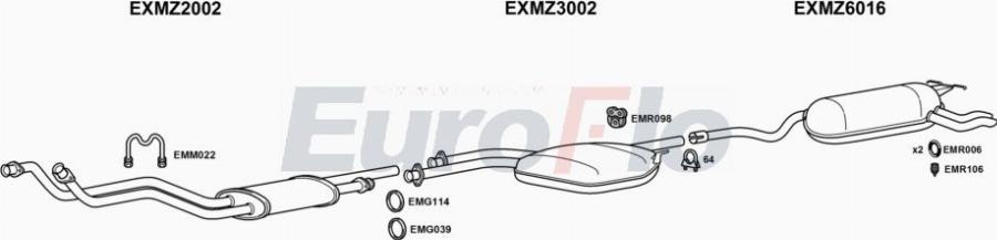 EuroFlo MZ30030 2001A00 - Ispušni sistem www.molydon.hr