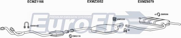EuroFlo MZ30030D 3004C - Ispušni sistem www.molydon.hr