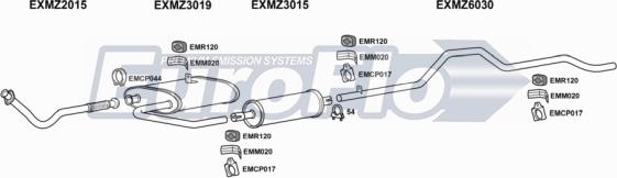 EuroFlo MZ30823D 7001A - Ispušni sistem www.molydon.hr