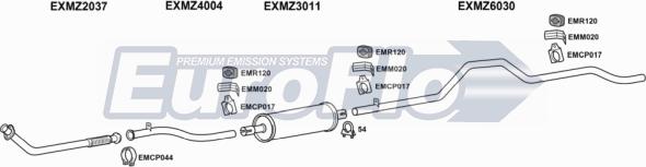 EuroFlo MZ30823D 7001C - Ispušni sistem www.molydon.hr