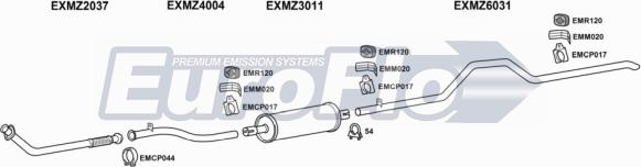 EuroFlo MZ30823D 7001J - Ispušni sistem www.molydon.hr
