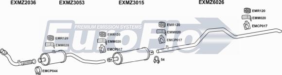 EuroFlo MZ30724D 7001D - Ispušni sistem www.molydon.hr