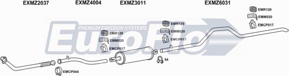 EuroFlo MZ31029D 7001B - Ispušni sistem www.molydon.hr