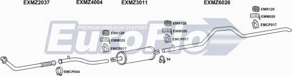 EuroFlo MZ31029D 7001D - Ispušni sistem www.molydon.hr