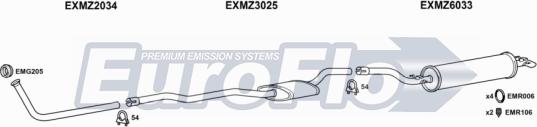 EuroFlo MZ20020D 2001 - Ispušni sistem www.molydon.hr