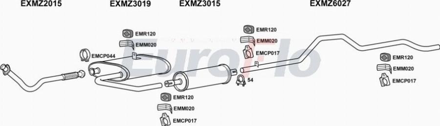 EuroFlo MZ20823D 7001A00 - Ispušni sistem www.molydon.hr