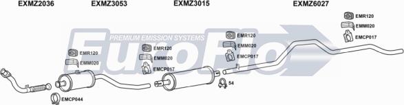 EuroFlo MZ20724D 7001B - Ispušni sistem www.molydon.hr