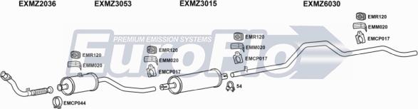 EuroFlo MZ20724D 7001D - Ispušni sistem www.molydon.hr