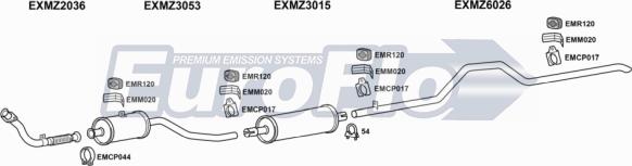 EuroFlo MZ20724D 7001F - Ispušni sistem www.molydon.hr