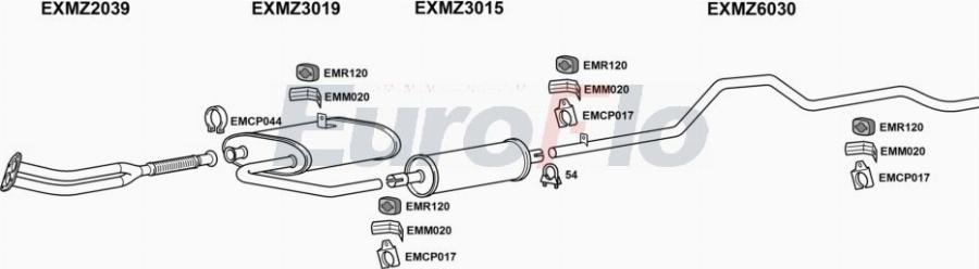 EuroFlo MZ21023 7004A00 - Ispušni sistem www.molydon.hr