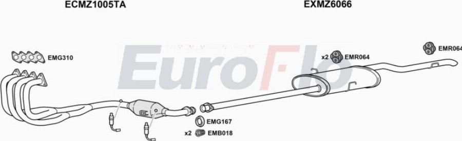 EuroFlo MZA1919 1008A00 - Ispušni sistem www.molydon.hr