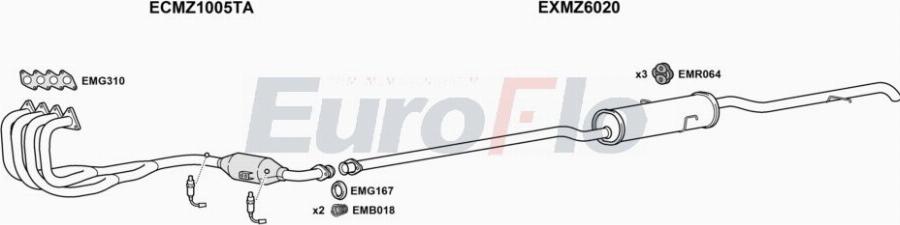 EuroFlo MZA1616 1004A00 - Ispušni sistem www.molydon.hr