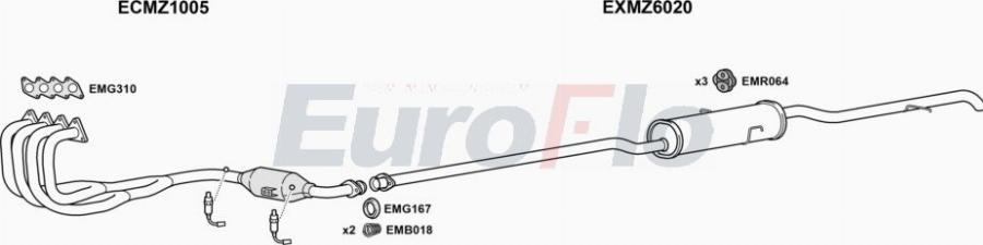 EuroFlo MZA1616 1001A00 - Ispušni sistem www.molydon.hr
