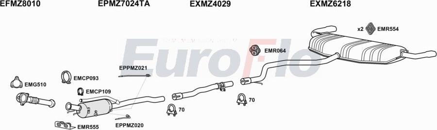 EuroFlo MZA2221D 1010 - Ispušni sistem www.molydon.hr