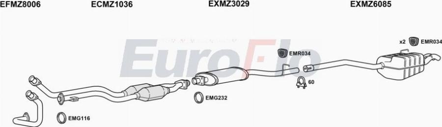 EuroFlo MZC2424 3001A00 - Ispušni sistem www.molydon.hr
