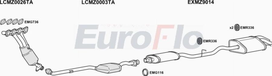 EuroFlo MZC2318 0300LHD - Ispušni sistem www.molydon.hr