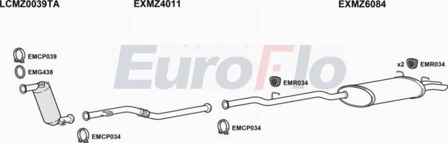EuroFlo MZC2221D 0298LHD - Ispušni sistem www.molydon.hr