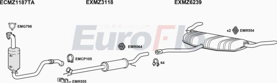 EuroFlo MZCLA116 3001C - Ispušni sistem www.molydon.hr