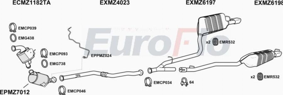 EuroFlo MZCLS221D 4001B - Ispušni sistem www.molydon.hr