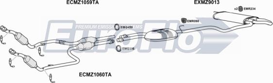 EuroFlo MZE4343 3001C - Ispušni sistem www.molydon.hr