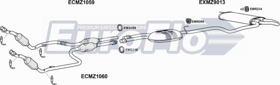 EuroFlo MZE3232 3004B - Ispušni sistem www.molydon.hr