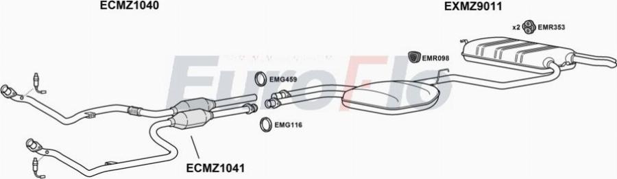 EuroFlo MZE2424 3001A00 - Ispušni sistem www.molydon.hr