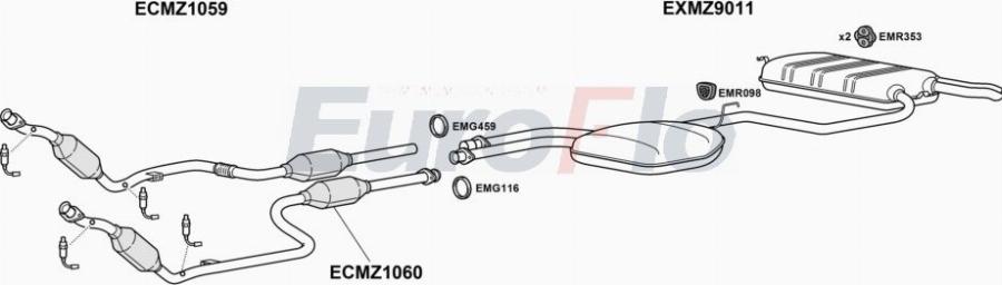 EuroFlo MZE2426 3001A00 - Ispušni sistem www.molydon.hr