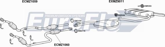 EuroFlo MZE2426 3001A - Ispušni sistem www.molydon.hr