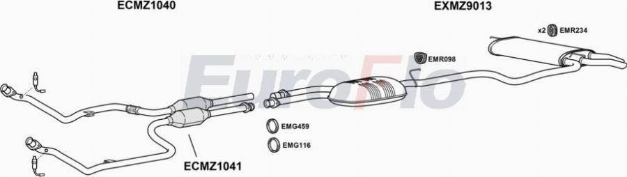 EuroFlo MZE4343 3001A00 - Ispušni sistem www.molydon.hr