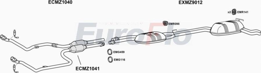 EuroFlo MZE3232 2008A00 - Ispušni sistem www.molydon.hr