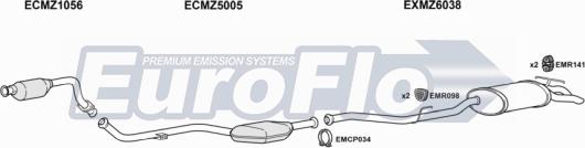 EuroFlo MZE2222D 2001 - Ispušni sistem www.molydon.hr