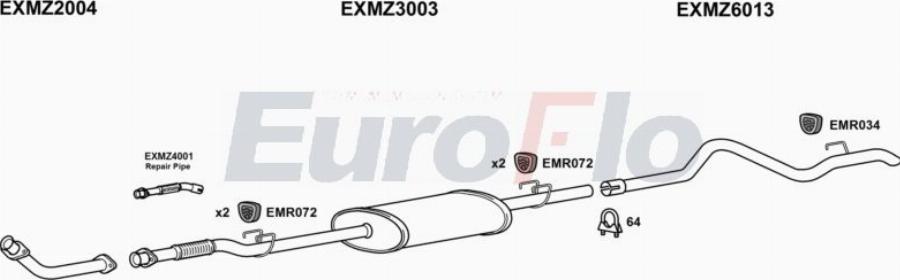 EuroFlo MZSPR29D 7001A00 - Ispušni sistem www.molydon.hr