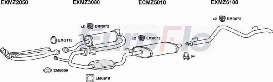 EuroFlo MZSPR23 7001A00 - Ispušni sistem www.molydon.hr