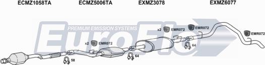 EuroFlo MZSPR22D 9004C25 - Ispušni sistem www.molydon.hr