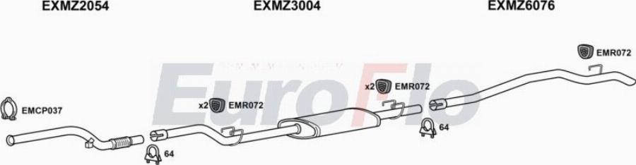 EuroFlo MZSPR27D 9008A00 - Ispušni sistem www.molydon.hr