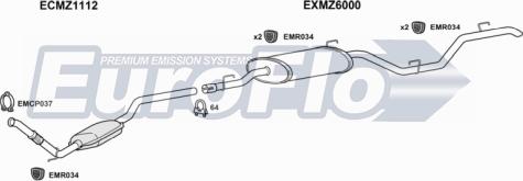 EuroFlo MZV2222D 6001C - Ispušni sistem www.molydon.hr