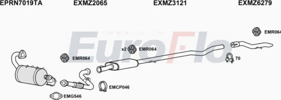 EuroFlo MZVIT16D 7005C - Ispušni sistem www.molydon.hr