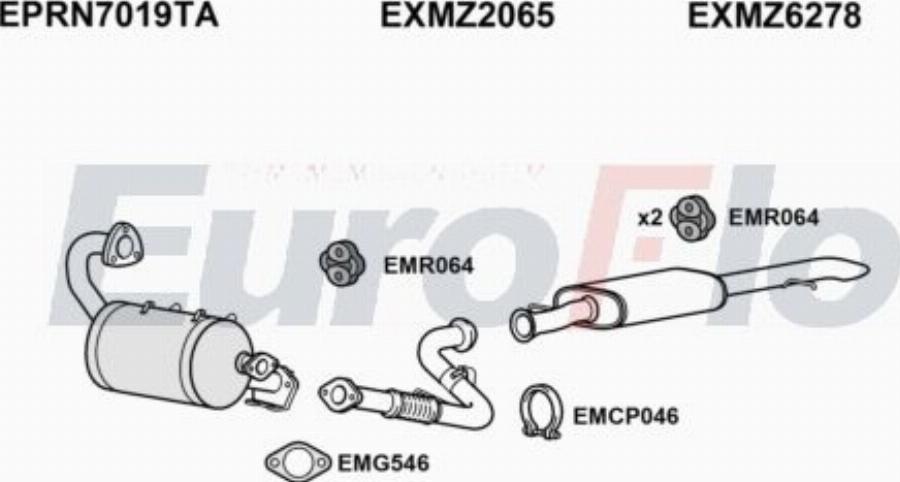 EuroFlo MZVIT16D 7005B - Ispušni sistem www.molydon.hr