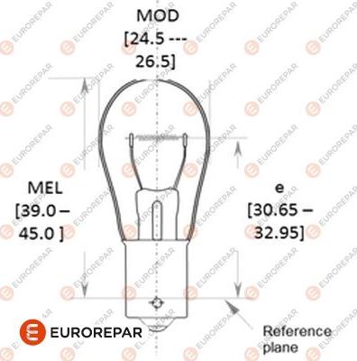 EUROREPAR 1616431280 - Žarulja, Žmigavac www.molydon.hr