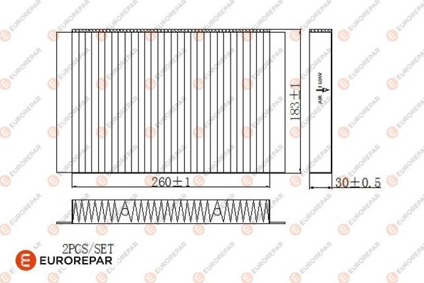 EUROREPAR 1684671780 - Filter kabine www.molydon.hr