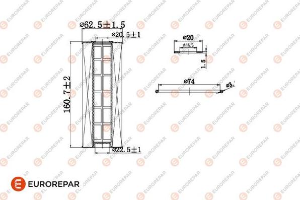 EUROREPAR 1680091580 - Filter za ulje www.molydon.hr