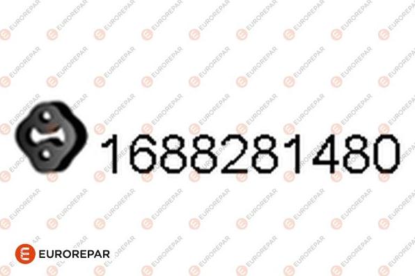 EUROREPAR 1688281480 - Držač, Ispušni lonac www.molydon.hr