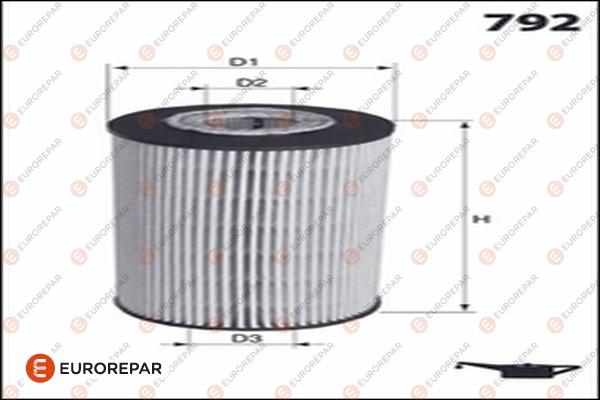 EUROREPAR 1682954680 - Filter za ulje www.molydon.hr
