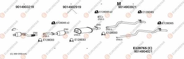 EUROREPAR EXH102182 - Ispušni sistem www.molydon.hr
